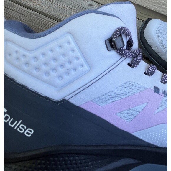 Salomon OUTPULSE MID GORE-TEX Women Salomon Outpulse Mid GTX Womens 8 Hiking Boots Arctic Ice/India Ink/Orchid Bloom